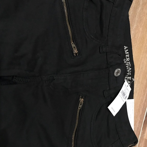 American Eagle High Rise Jeggings - Size 2R - Blk - Picture 5 of 8
